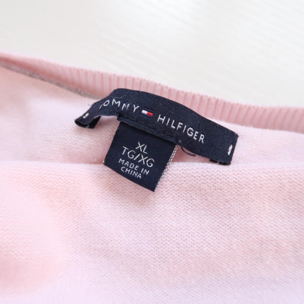 tommy hilfiger pink argyle sweater y2k - Picture 4 of 4